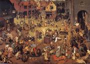 BRUEGEL, Pieter the Elder, The fright between Carnival and Lent